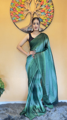 Bansari Textiles Self Design Bollywood Georgette, Chiffon Saree(Light Blue)