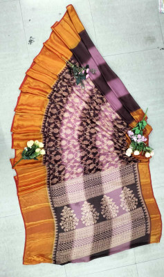 nirmal creation Floral Print Bollywood Chiffon Saree(Multicolor)