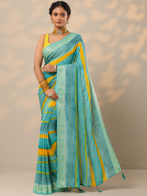 LIBAS Printed Daily Wear Georgette Saree(Blue)