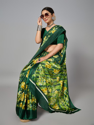nirmal creation Printed Daily Wear Georgette Saree(Multicolor)
