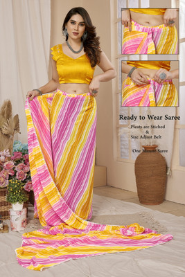 KCF Printed Bollywood Georgette Saree(Multicolor)