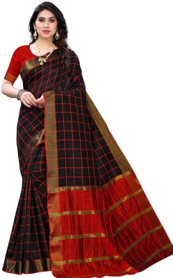 Alka Fashion Striped Daily Wear Cotton Silk Saree(Multicolor)