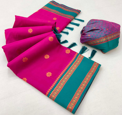 KirshnaFashion Self Design Bollywood Art Silk Saree(Pink)