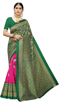 Samai Printed Bollywood Art Silk Saree(Pink)