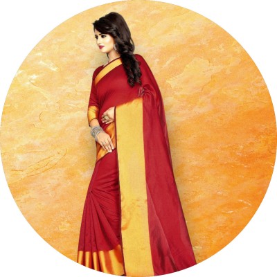RadadiyaTRD Printed Kanjivaram Pure Silk Saree(Red)