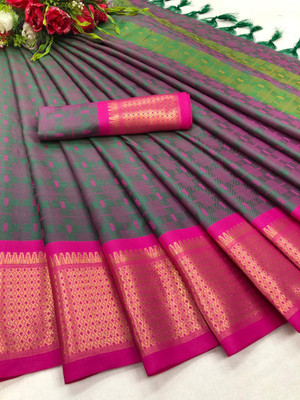 valida Printed Mysore Pure Silk Saree(Multicolor)