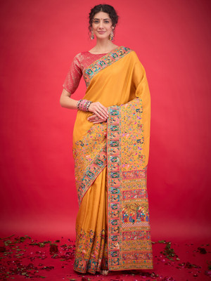 Sareemall Woven Banarasi Viscose Rayon Saree(Multicolor)