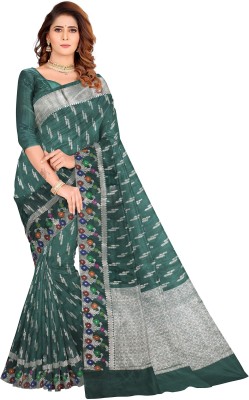 VASTRAM Woven Handloom Handloom Art Silk Saree(Green)