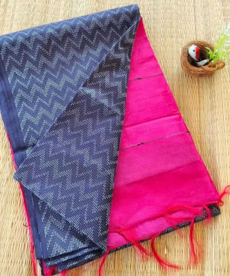 Zafreen Handloom Printed Bhagalpuri Cotton Silk Saree(Multicolor)