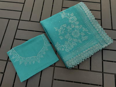 VarniRaaj Fashion Embellished Bollywood Jimmy choo Saree(Light Green)