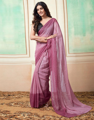 Riddhi textile Hub Woven Handloom Georgette Saree(Pink)