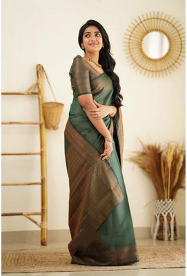 Mukund Pure Silk Polka Print Blouse Material