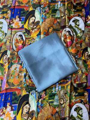 Arpita Fashion Self Design Bollywood Pure Silk Saree(Grey)
