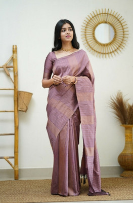 LITIRTHFAB Embellished, Woven Kanjivaram Jacquard, Pure Silk Saree(Light Blue)