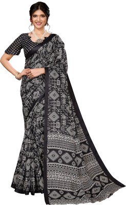 Priyashi Self Design Bollywood Art Silk Saree(Black)