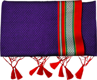 Hathkargha Woven Ilkal Cotton Blend Saree(Multicolor)