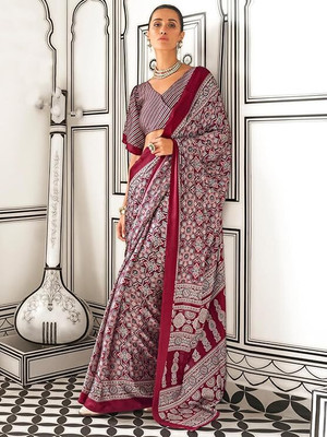 havya creation Digital Print Bollywood Crepe Saree(Multicolor)
