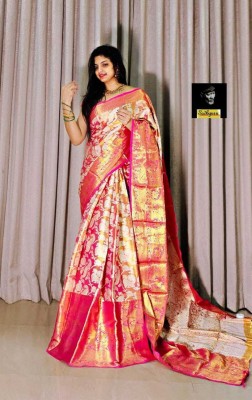 GATISHVAM TEXTILE Woven Banarasi Art Silk Saree(Multicolor)