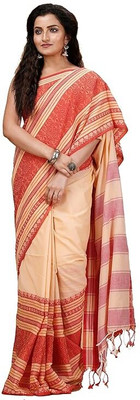 Dutta Textile Self Design Handloom Cotton Silk Saree(Black)