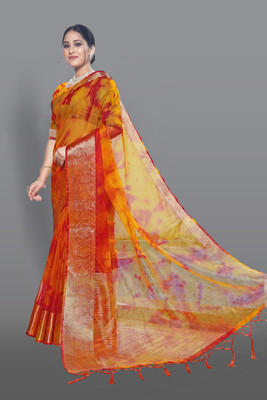 Aarunika AF Ombre Bollywood Organza Saree(Multicolor)