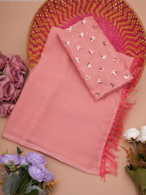 riddhisa fashion Woven, Embroidered Bollywood Georgette Saree(Multicolor)