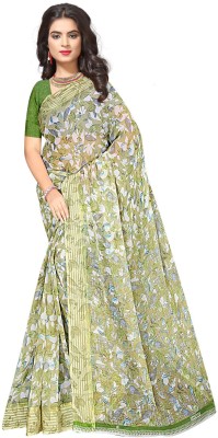 EKARI COUTURE Woven Daily Wear Georgette Saree(Green)