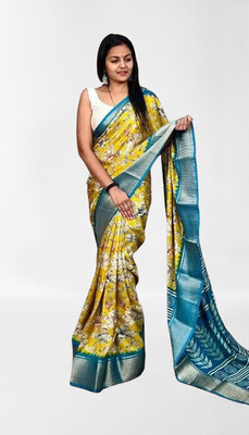 AA ONE ENTERPRISE Self Design Bollywood Cotton Blend Saree(Multicolor)