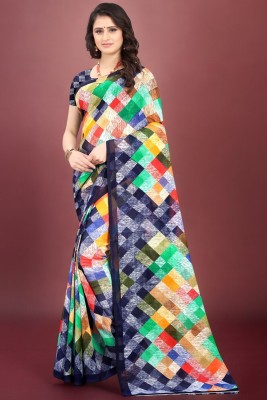 Leelavati Printed Daily Wear Georgette Saree(Multicolor)