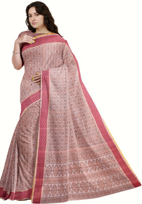 SnehaWomensWear Self Design Banarasi Silk Blend Saree(Beige)