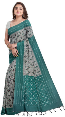 Bhadra Shopping Store Printed Sambalpuri Viscose Rayon Saree(Multicolor)