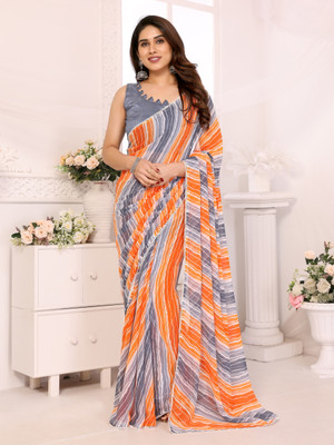 UDANI ENTERPRISE Self Design Bollywood Georgette Saree(Grey)