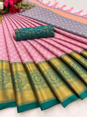 riddhisa fashion Self Design Banarasi Net, Art Silk Saree(Black)