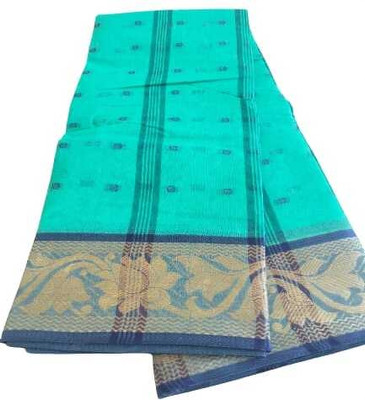 Bikash Dutta Fashion Woven Tant Pure Cotton Saree(Brown)