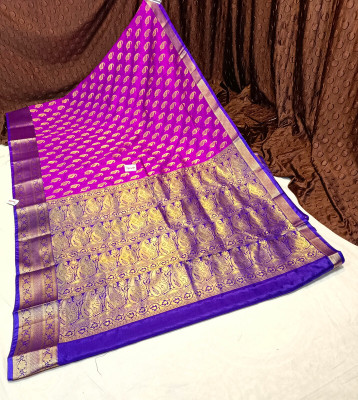 Spewim Woven Banarasi Art Silk Saree(Purple)