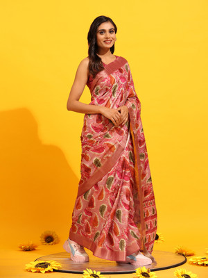 Divastri Printed Banarasi Art Silk Saree(Multicolor)