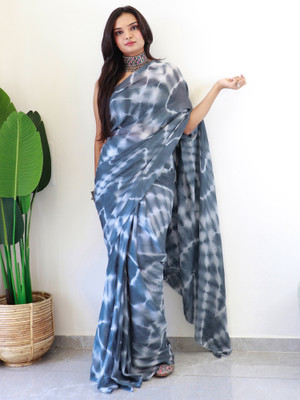 Divastri Printed Bollywood Georgette Saree(Grey)