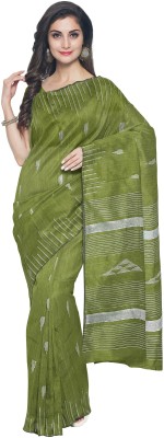 Radnyi Handlooms Woven Handloom Cotton Silk Saree(Green)