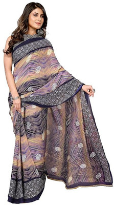 Aariya Trendz Printed Bollywood Georgette Saree(Multicolor)