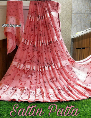 Hetvi Fashion Printed Bollywood Georgette Saree(Pink)