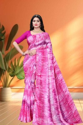 HouseOfCommon Ombre Bollywood Georgette Saree(Pink)