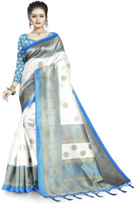 Darshini Printed Bhagalpuri Art Silk Saree(Multicolor)