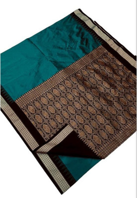 Zahidandsons Printed Sambalpuri Handloom Art Silk Saree(Multicolor)