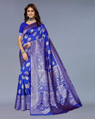 Suntex Printed Bollywood Art Silk Saree(Blue)