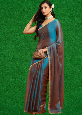 G GAJAL INTERNATIONAL Self Design Kanjivaram Art Silk, Pure Silk Saree(Dark Blue)
