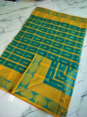 Aishani tant saree ghar Woven Tant Pure Cotton Saree(Multicolor)