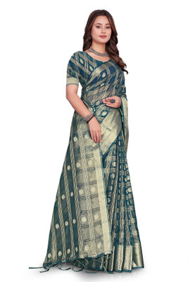 Aarunika MNT Solid/Plain Bollywood Organza Saree(Purple)