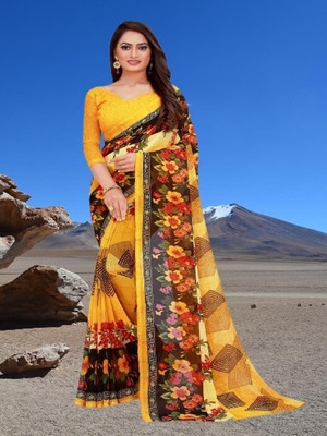 Suali Digital Print Bollywood Georgette Saree(Multicolor)