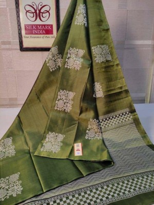 AVANTIKA FASHION Woven Kanjivaram Pure Silk, Art Silk Saree(Light Green)