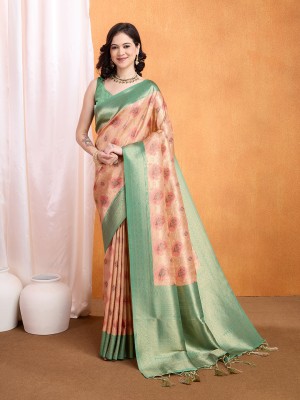 RekhaManiyar Printed Bollywood Pure Silk Saree(Pink)