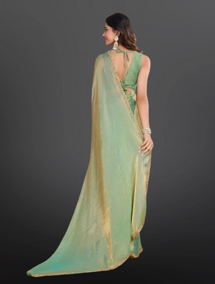 Gajal Woven Kanjivaram Jimmy choo Saree(Green)